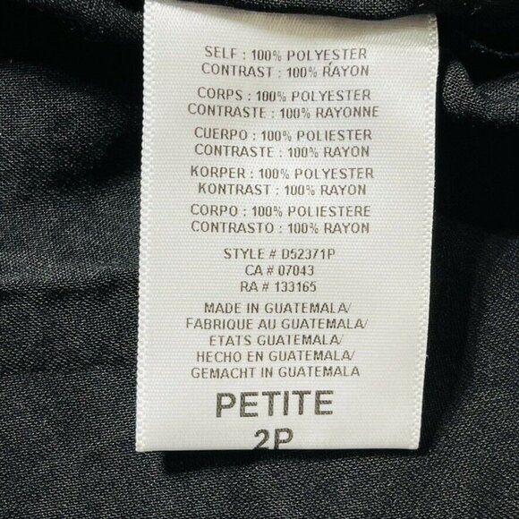 Anthropologie ERI + ALI Morea Black Crocheted Fit and Flare Dress Size 2P - Picture 9 of 11